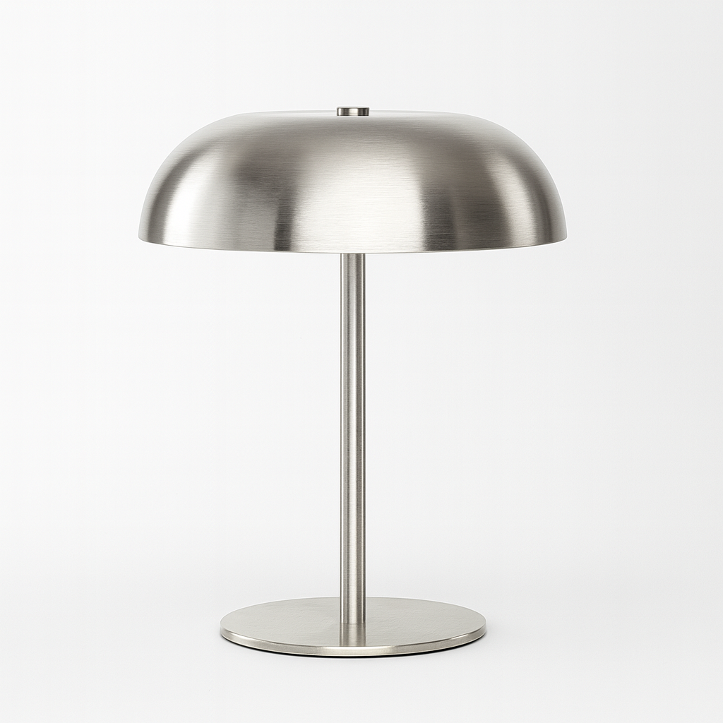 Abajur de Mesa Monocromático Axis TG Prata