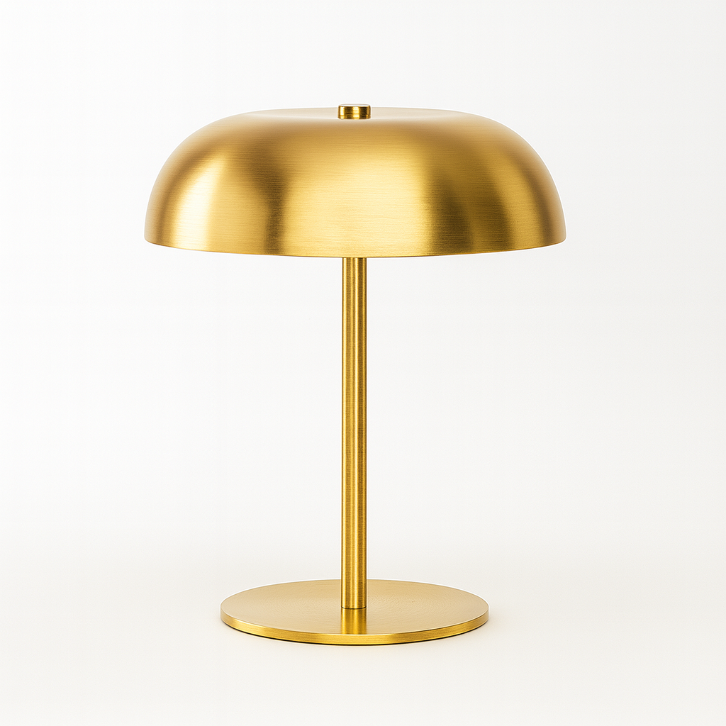 Abajur de Mesa Monocromático Axis TG Dourado