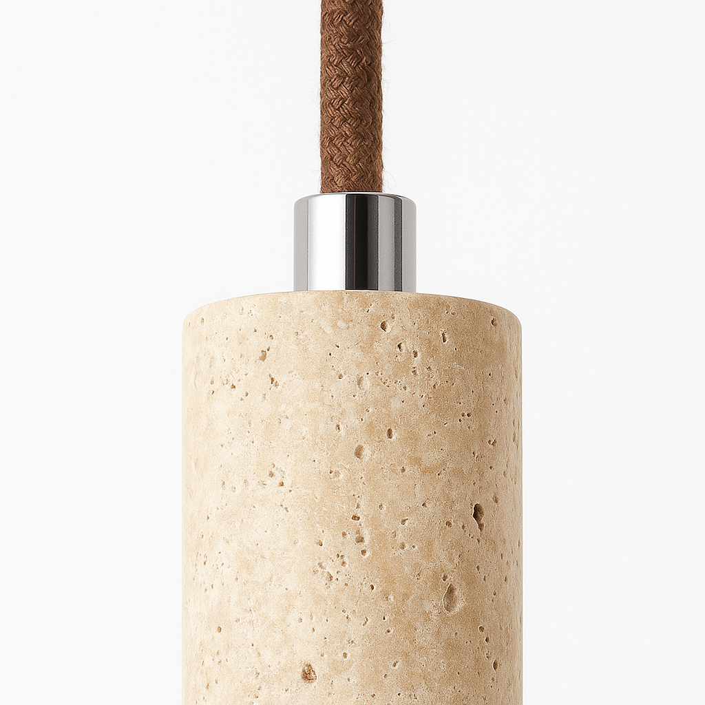 Luminária Pendente Em Mármore Wabi TG