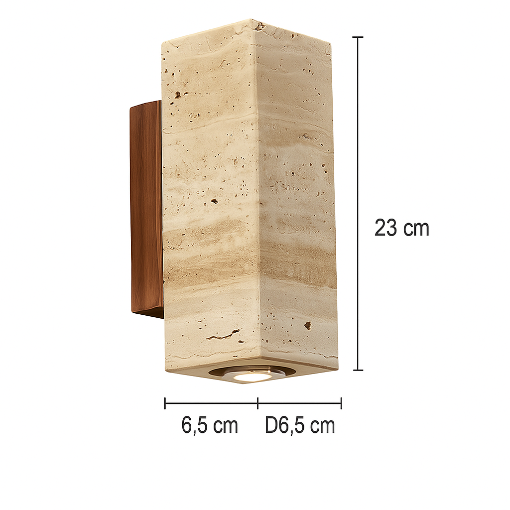 Arandela Externa em Mármore Retro Wabi TG
