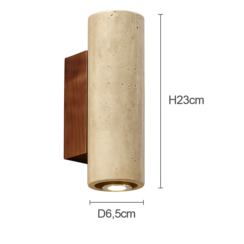 Arandela Externa em Mármore Retro Wabi TG