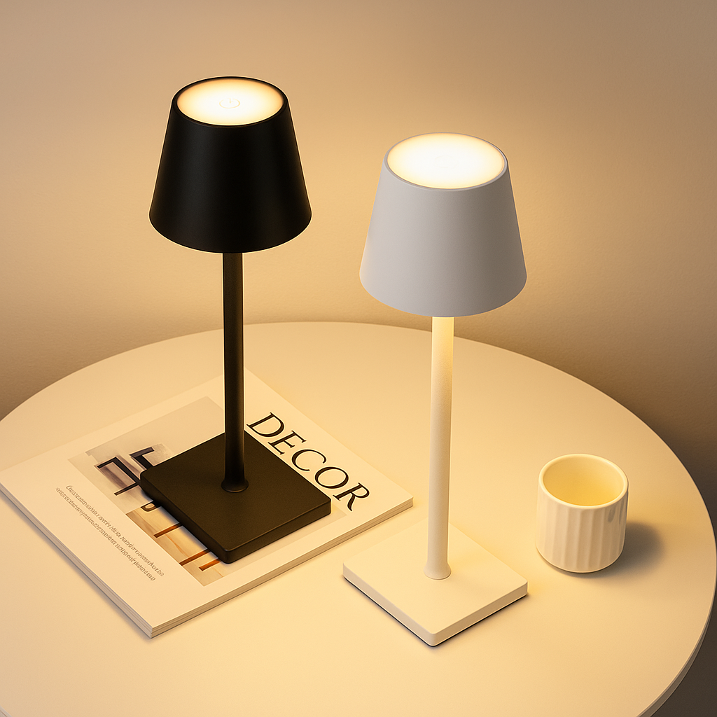 Abajur de Mesa Recarregável Minimalista