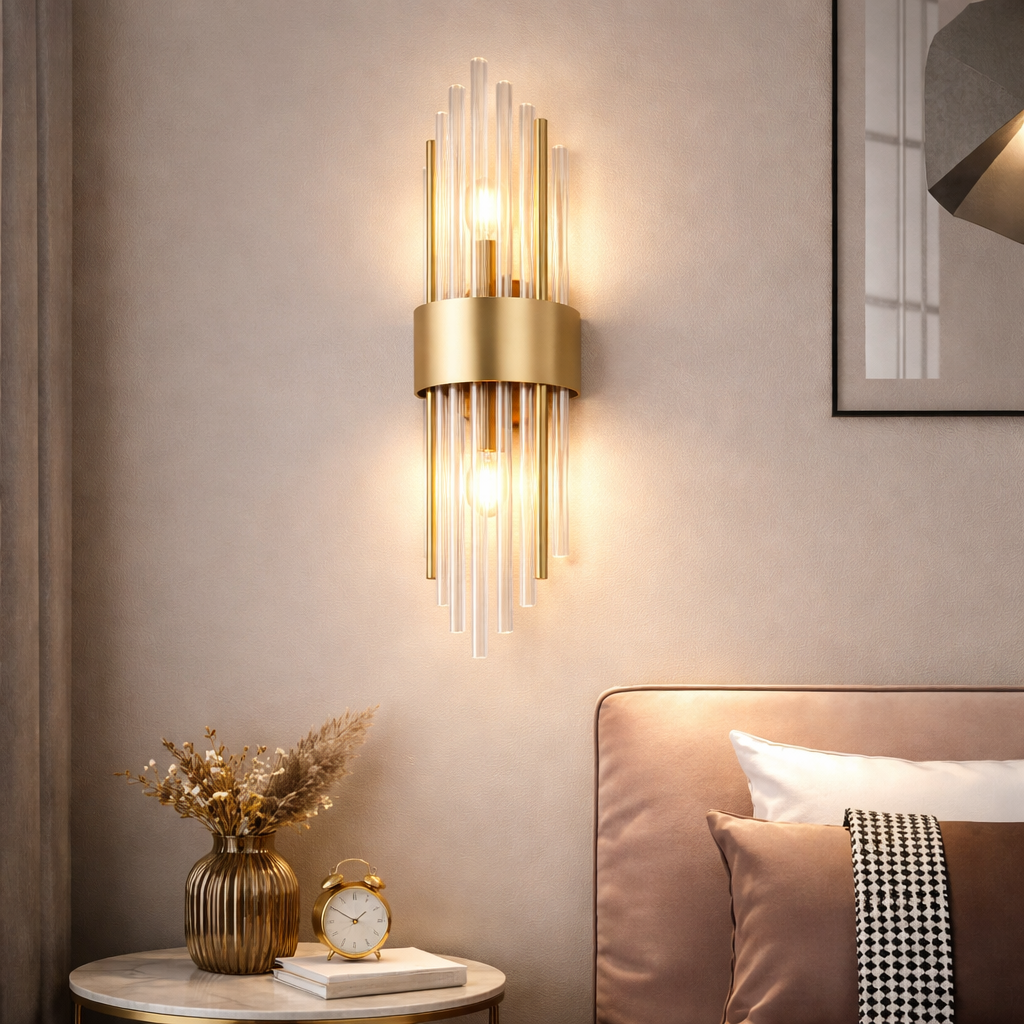 Arandela de Parede em Acrílico Foco Duplo Cristalla TG