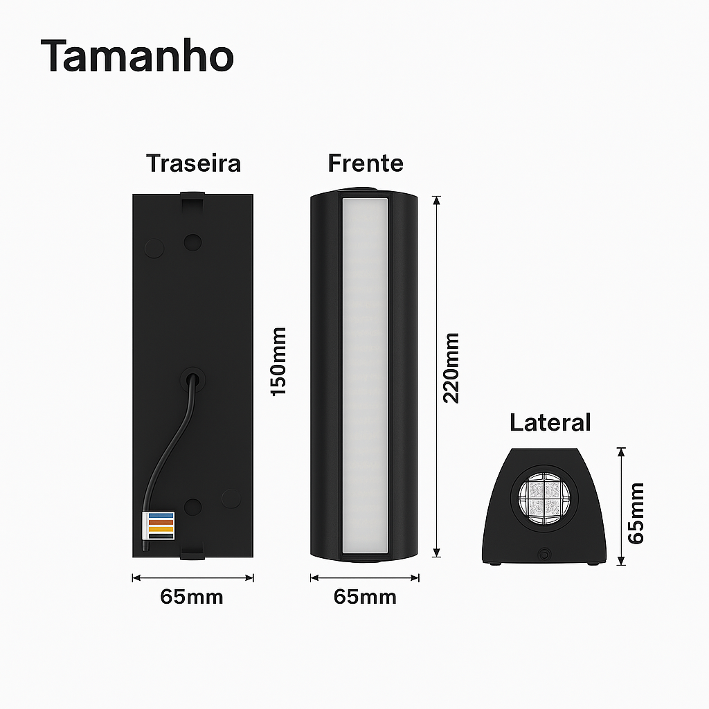 Arandela Externa Interna Impermeável Line TG