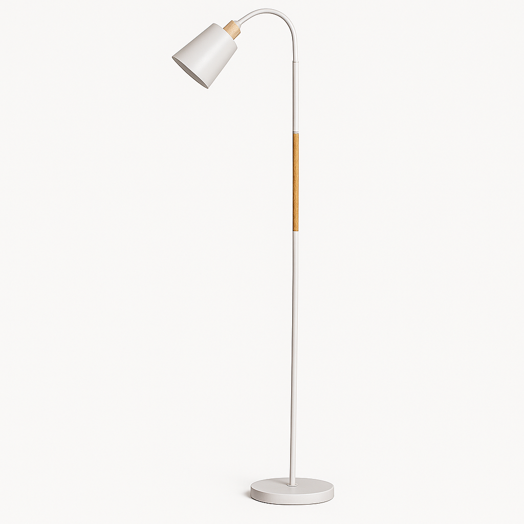 Luminária de Chão Flexível em Metal