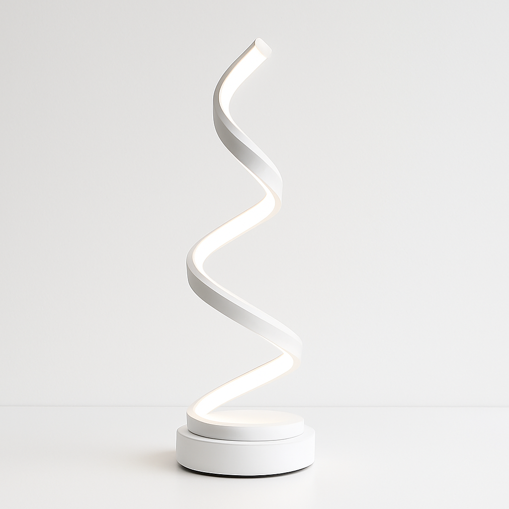 Luminária de mesa Led Espiral Moderna
