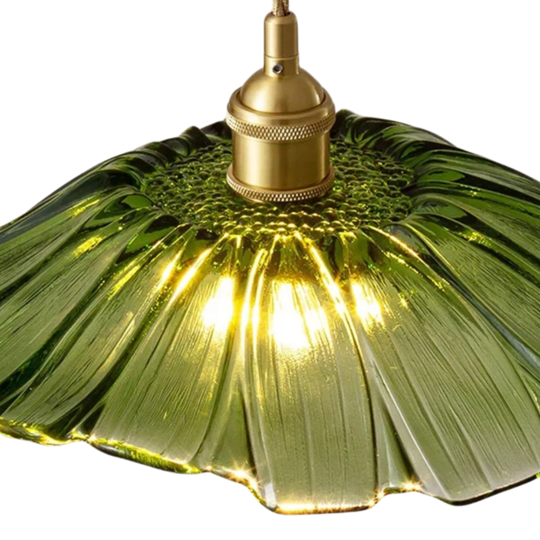 Pendente de Vidro em Formato de Folha Botanique TG