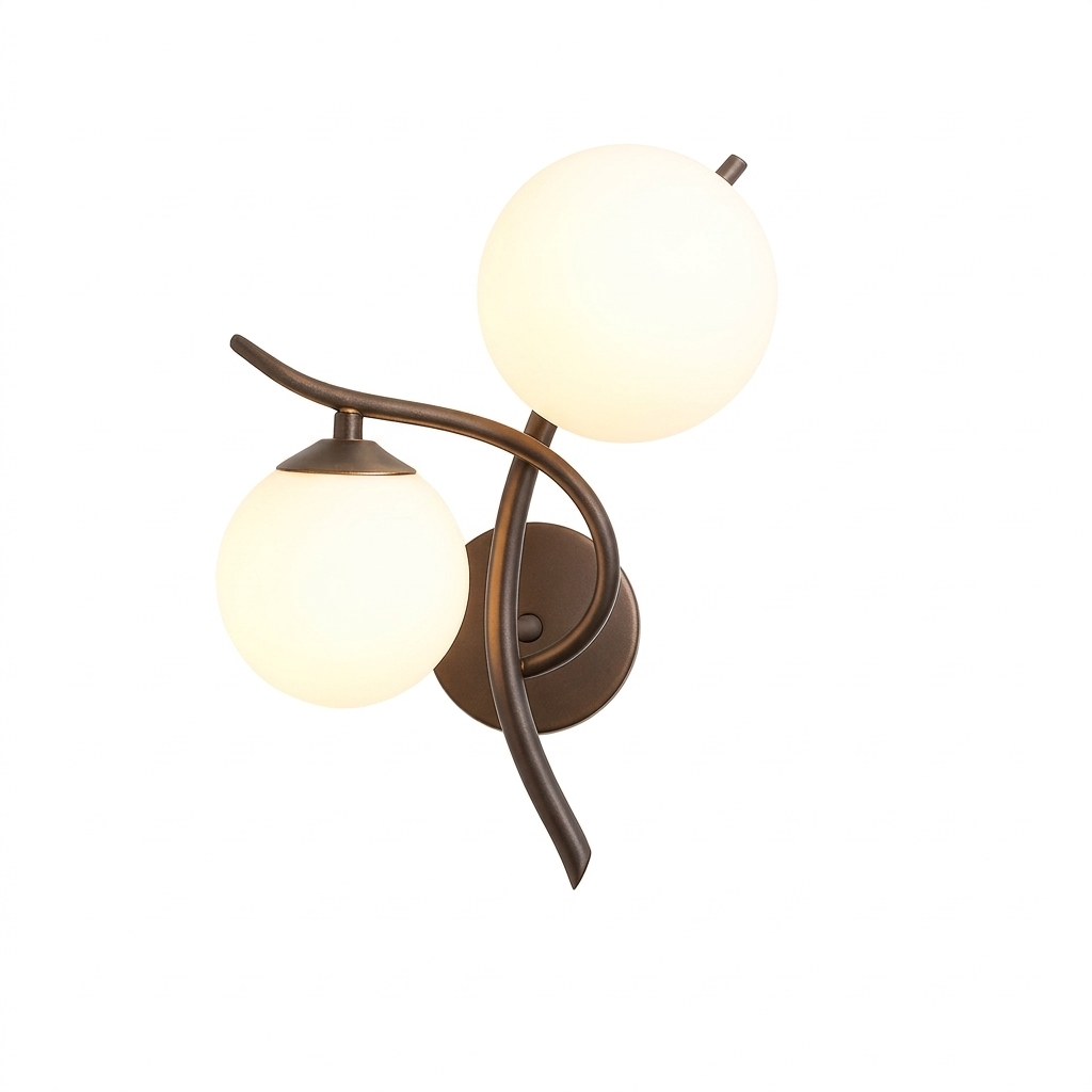 Arandela De Parede Interna Dupla Em Alumínio TG