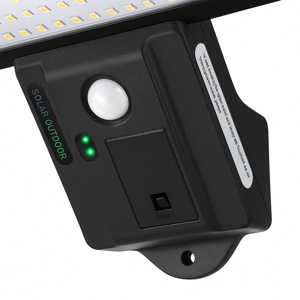 Luminária Solar Externa Com Sensor De Movimento