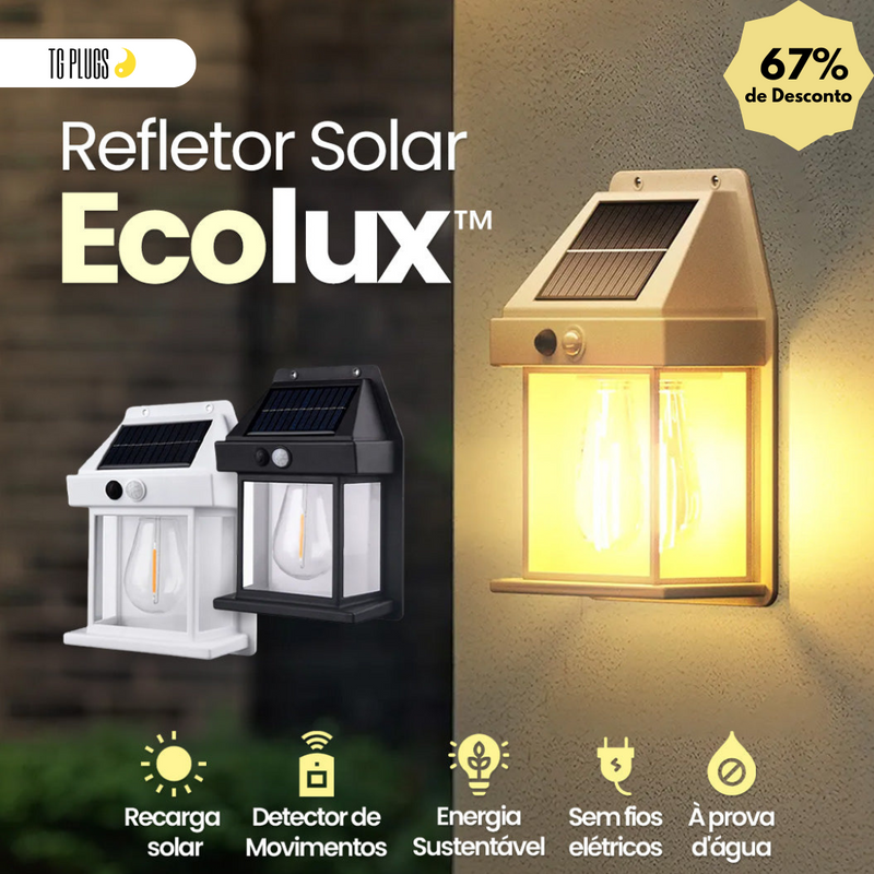 Luminária Solar Ecolux