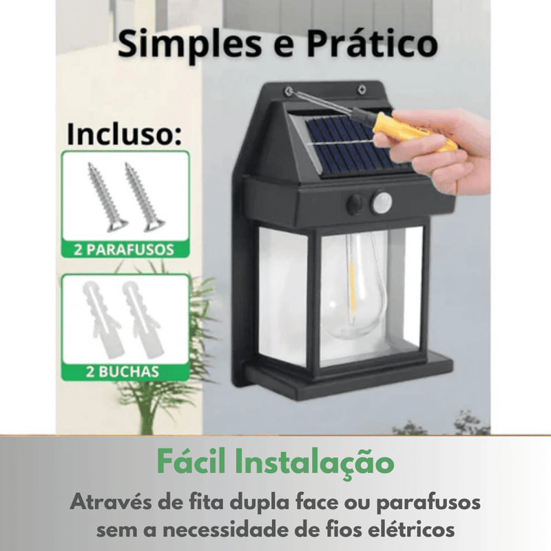 Luminária Solar Ecolux