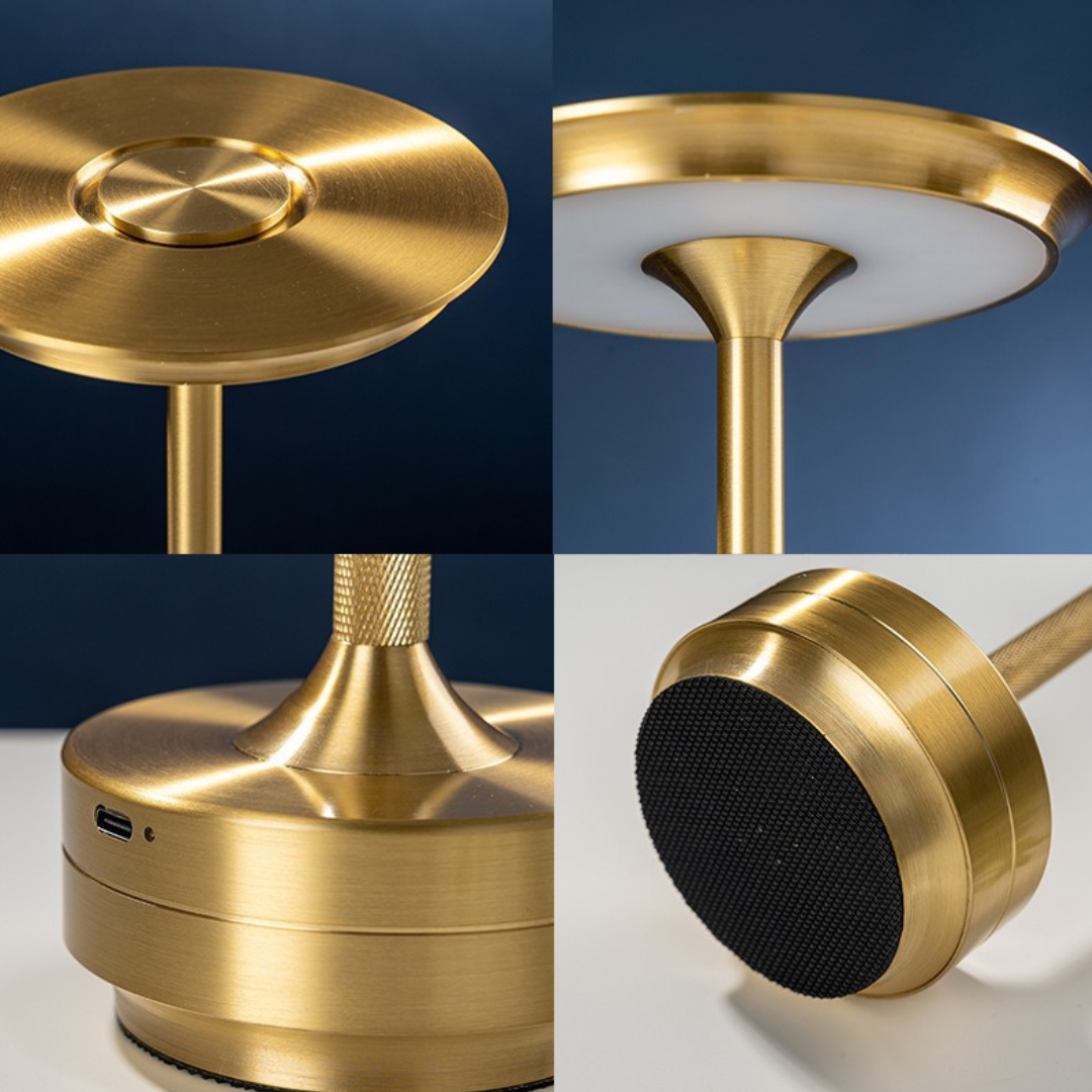 Luminária de Mesa Led Sem Fio De Metal