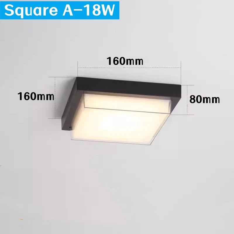 Luminária De Teto Externa Impermeável Cube TG