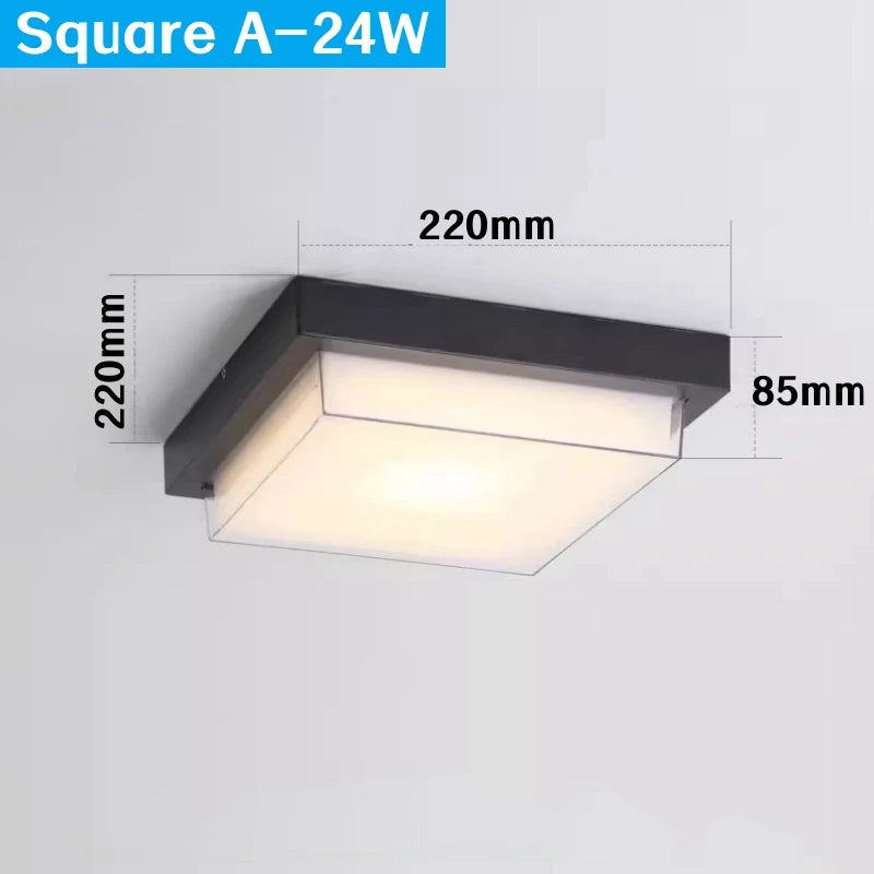 Luminária De Teto Externa Impermeável Cube TG