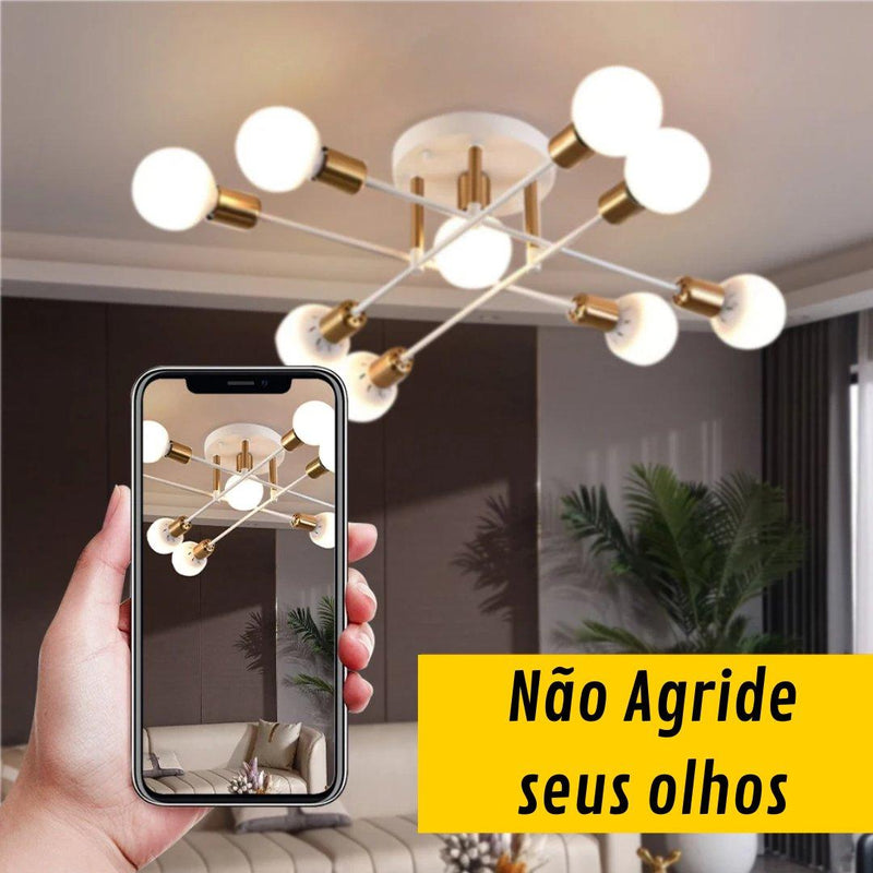 Luminária de Teto para Sala e Quarto - TG Plugs